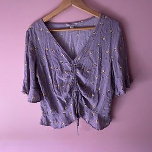 Floral Flare Sleeve Top
